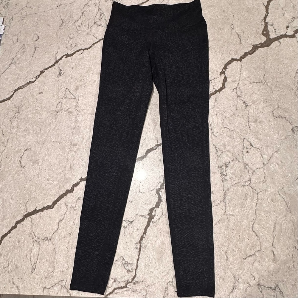 Athleta Charcoal Patterned Leggings Size XS Athletic gym yoga Streetwear workout